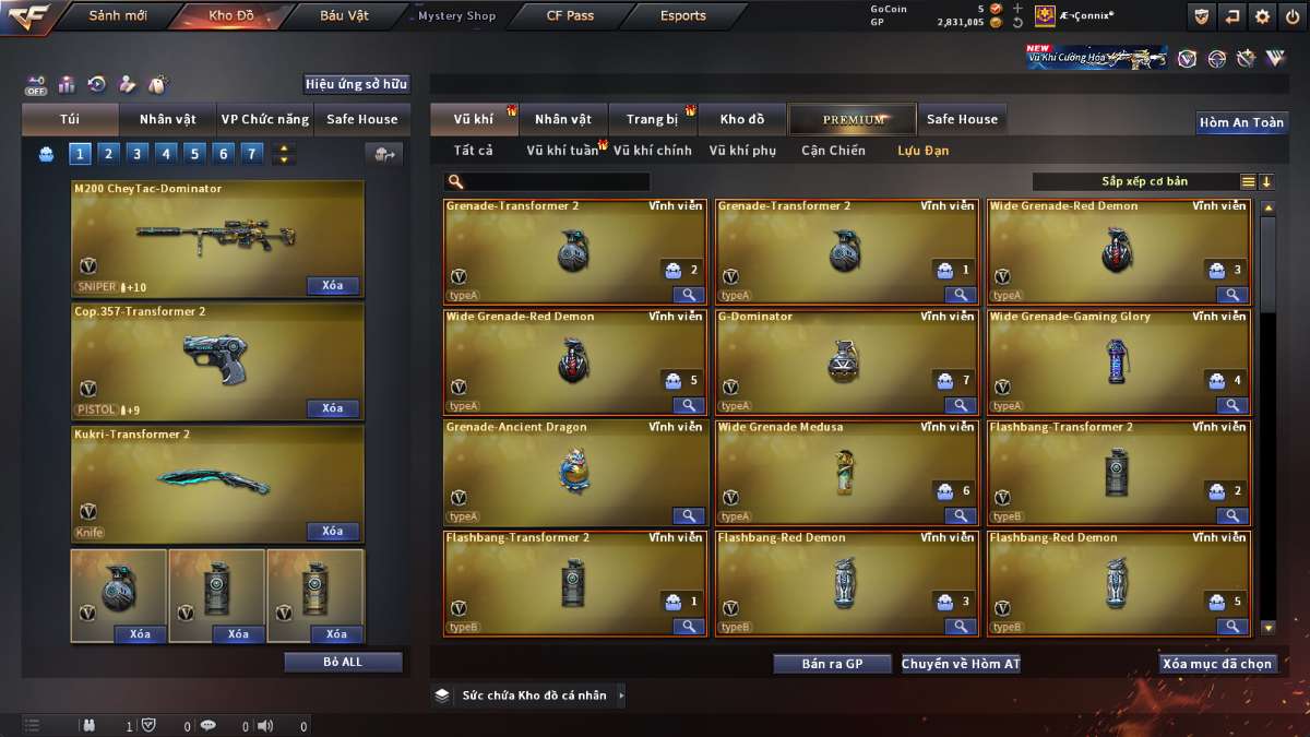 shop acc cf uy tin gia re